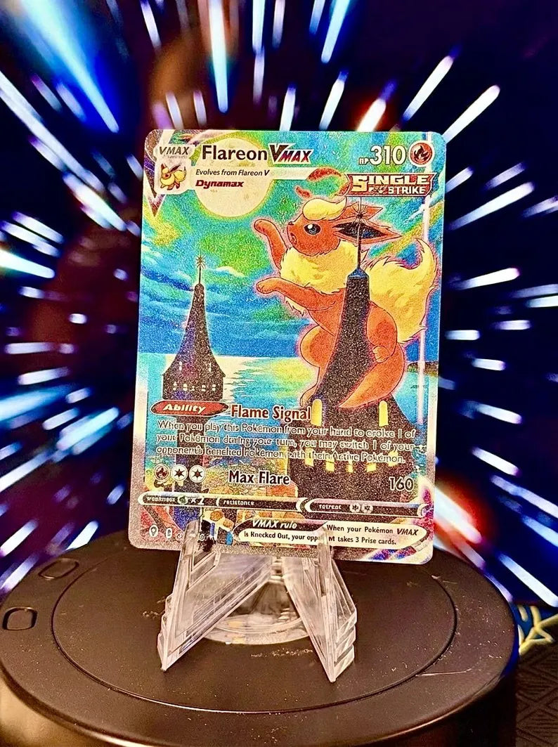 Moon Eeveelution VMAX Pokemon Fan Art Trading Card