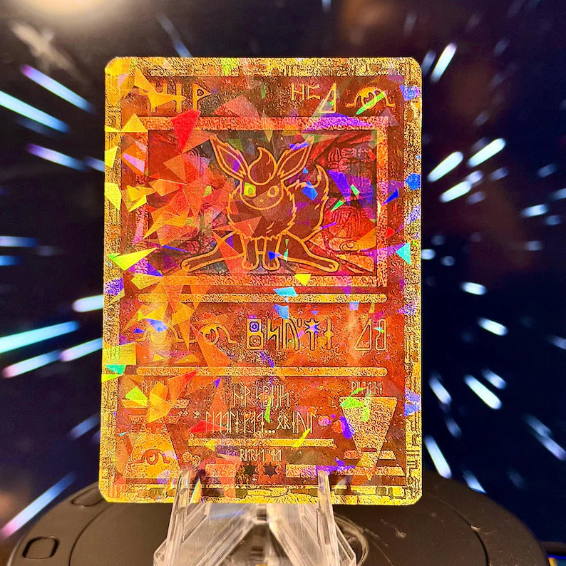Ancient Eeveelution Cracked-Ice | Pokemon Fan Art Trading Card