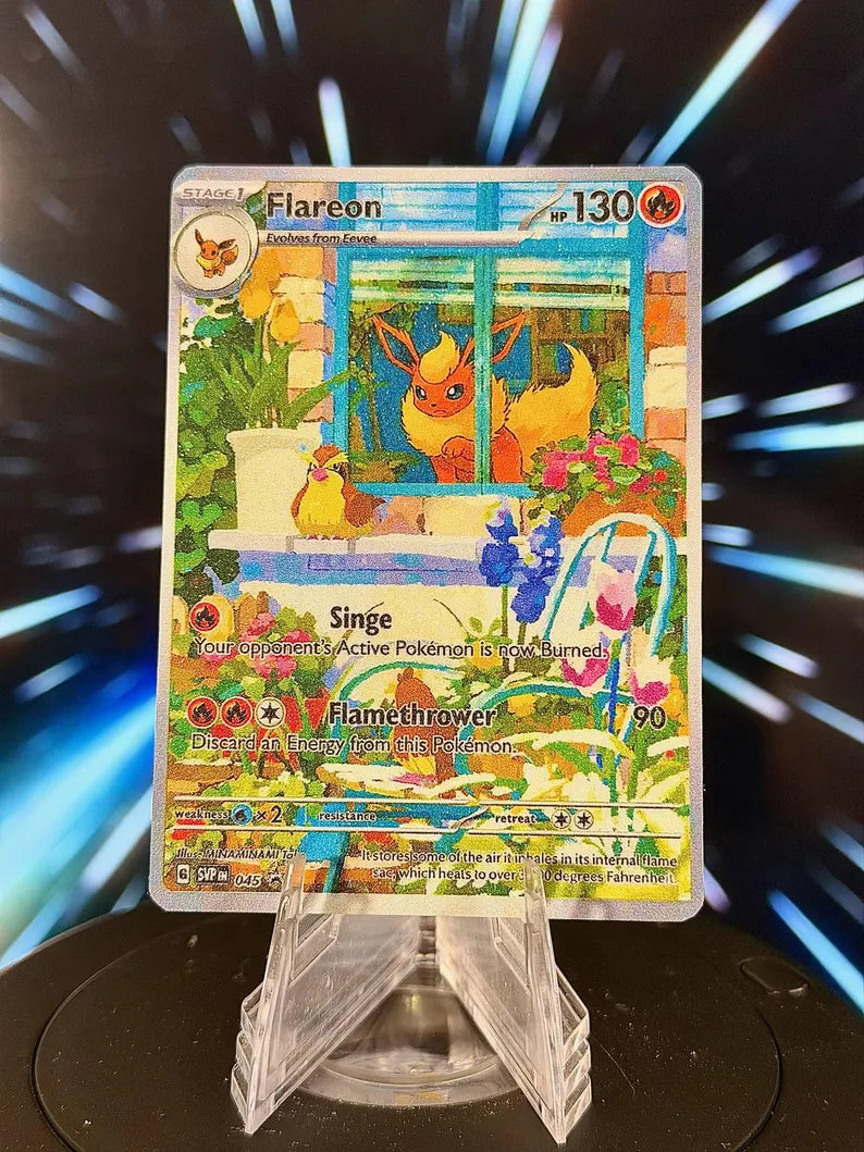 Window Eeveelution Pokemon Fan Art Trading Card