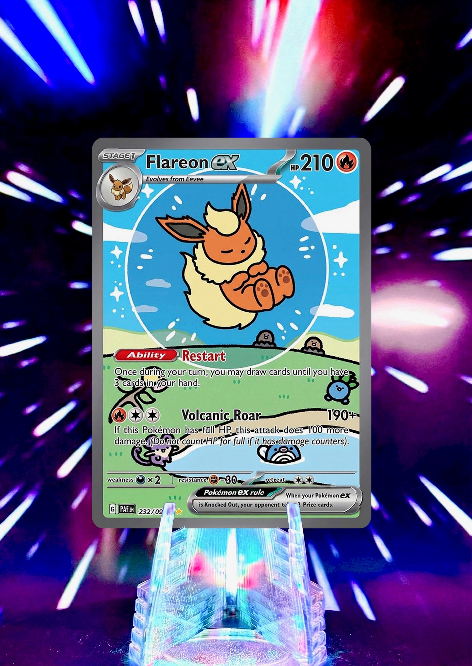 Bubble Eeveelution Pokémon Fan Art Trading Card