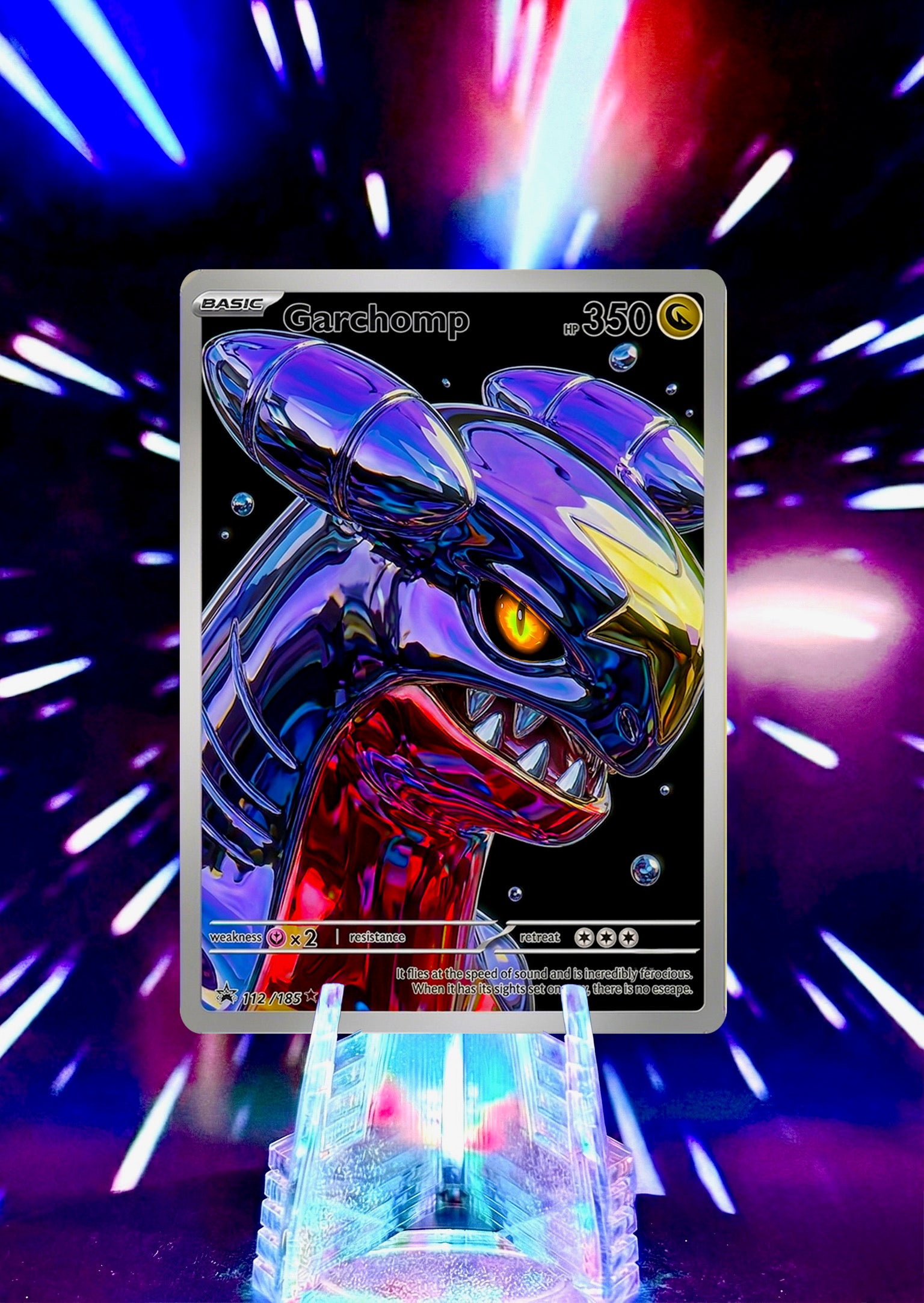 Custom Liquid Chrome Pokémon Style Card Personalized Collectible Fan Art
