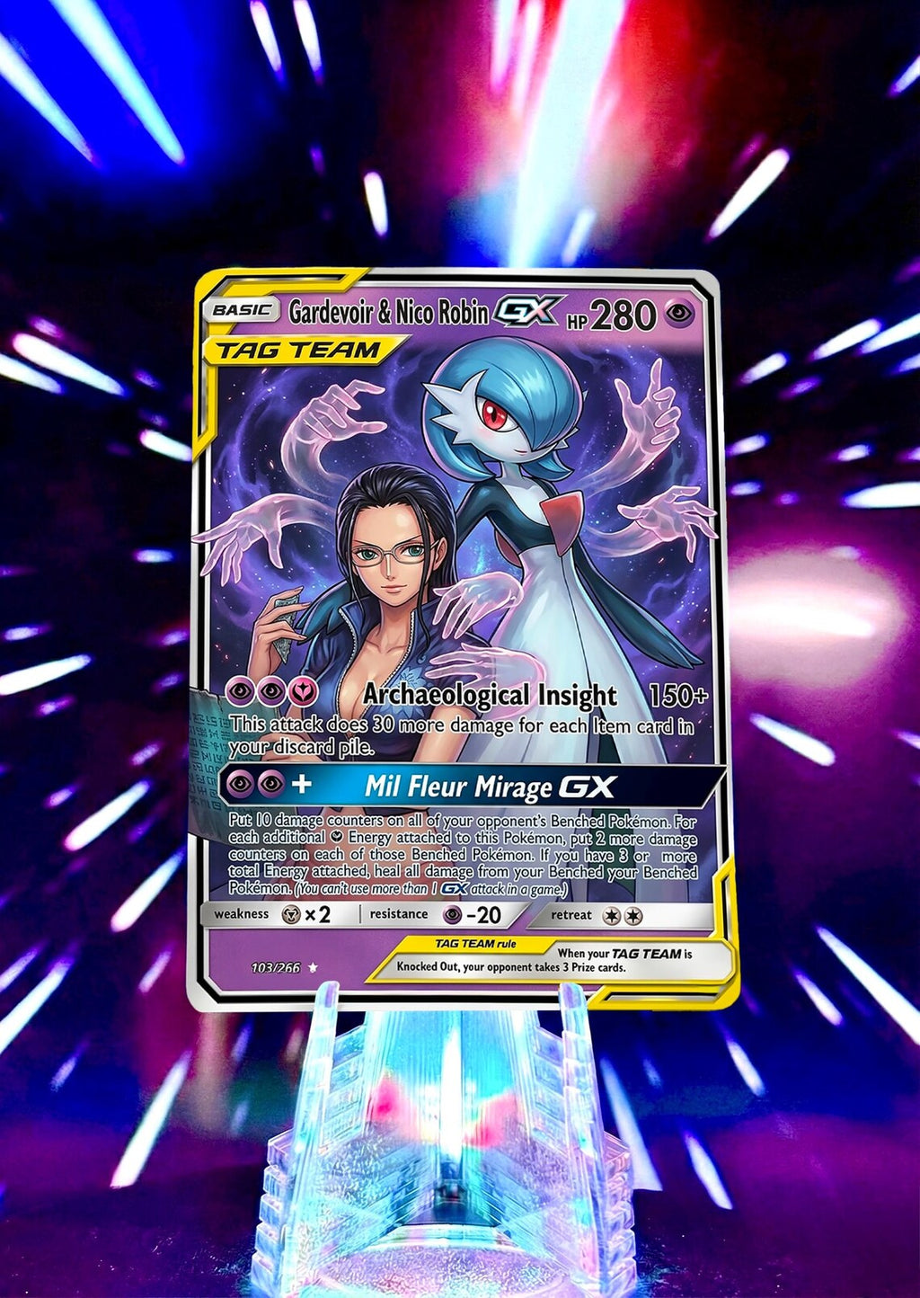 Pokemon & One Piece | Tag Team GX | Fan Art Trading Card