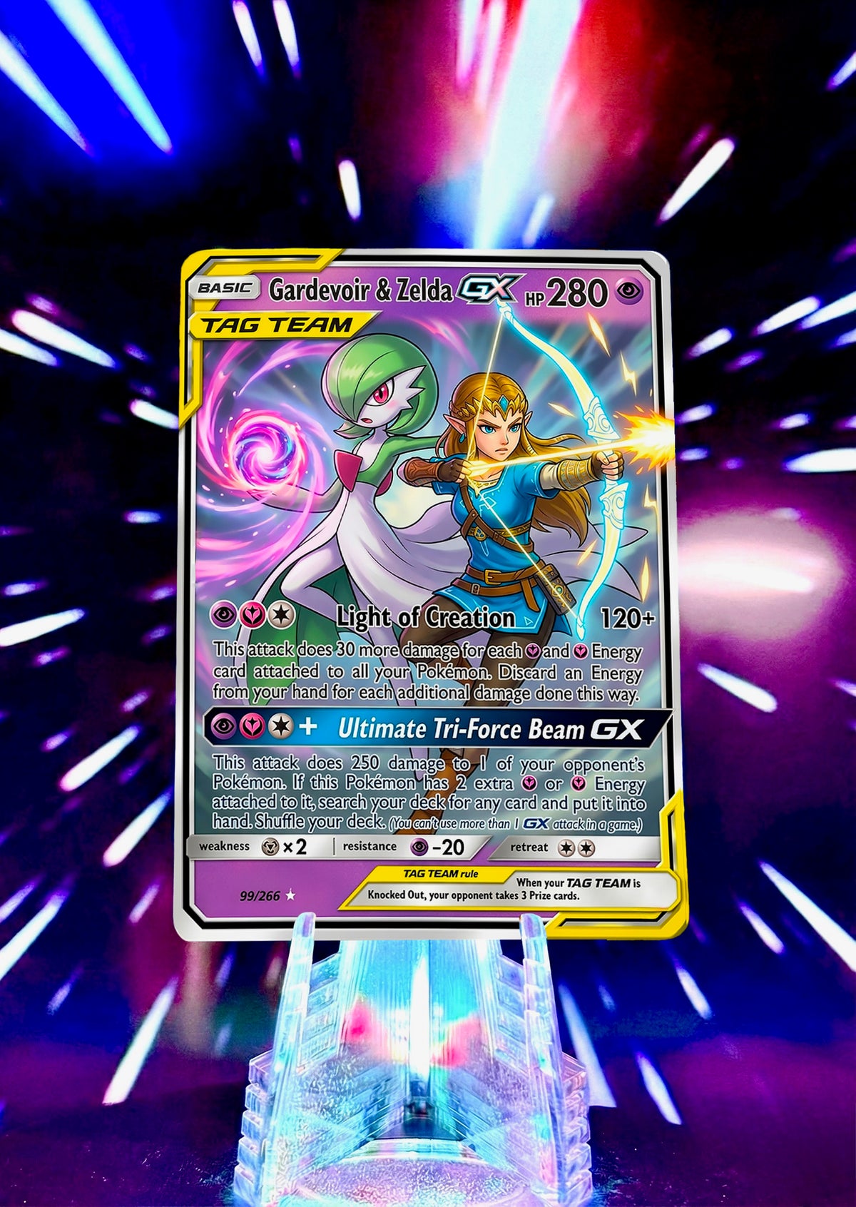 Pokemon and Super Smash Bros Tag Team GX Custom Fan Art Trading Cards