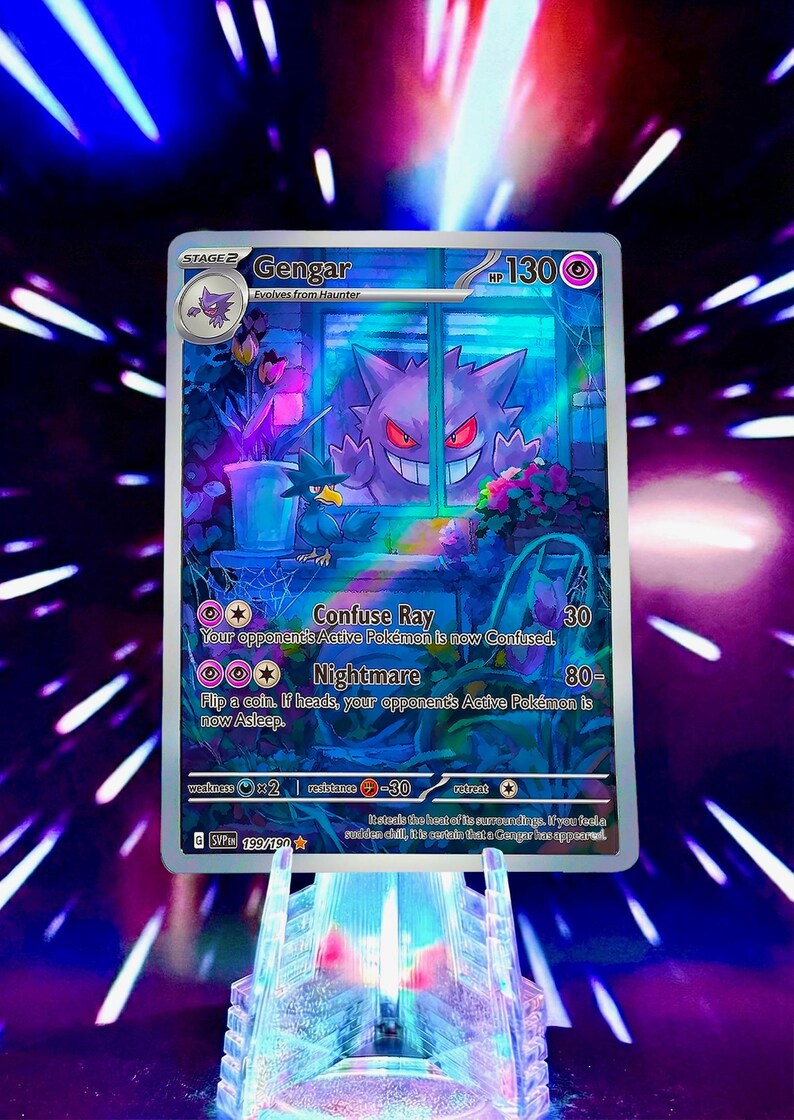 Window Spookymon | Pokemon Fan Art Trading Card