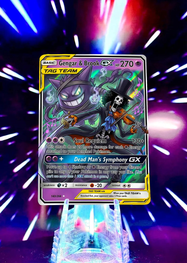 Pokemon & One Piece | Tag Team GX | Fan Art Trading Card