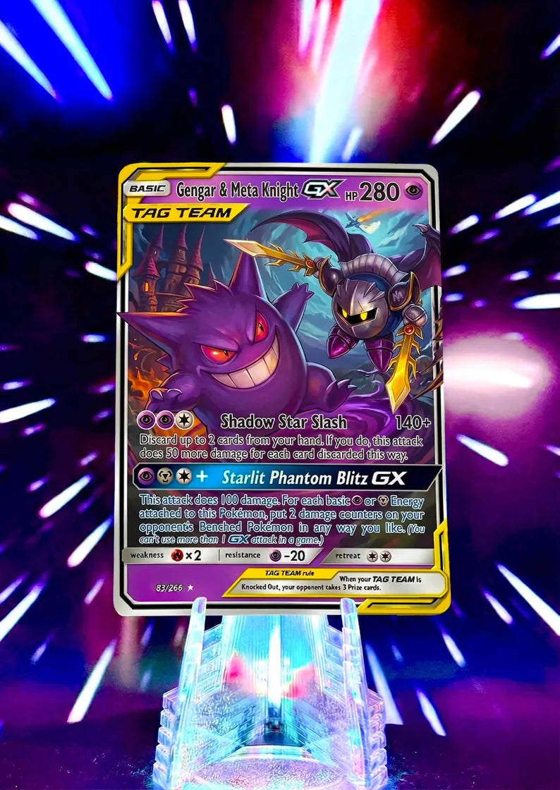 Pokemon and Super Smash Bros Tag Team GX Custom Fan Art Trading Cards
