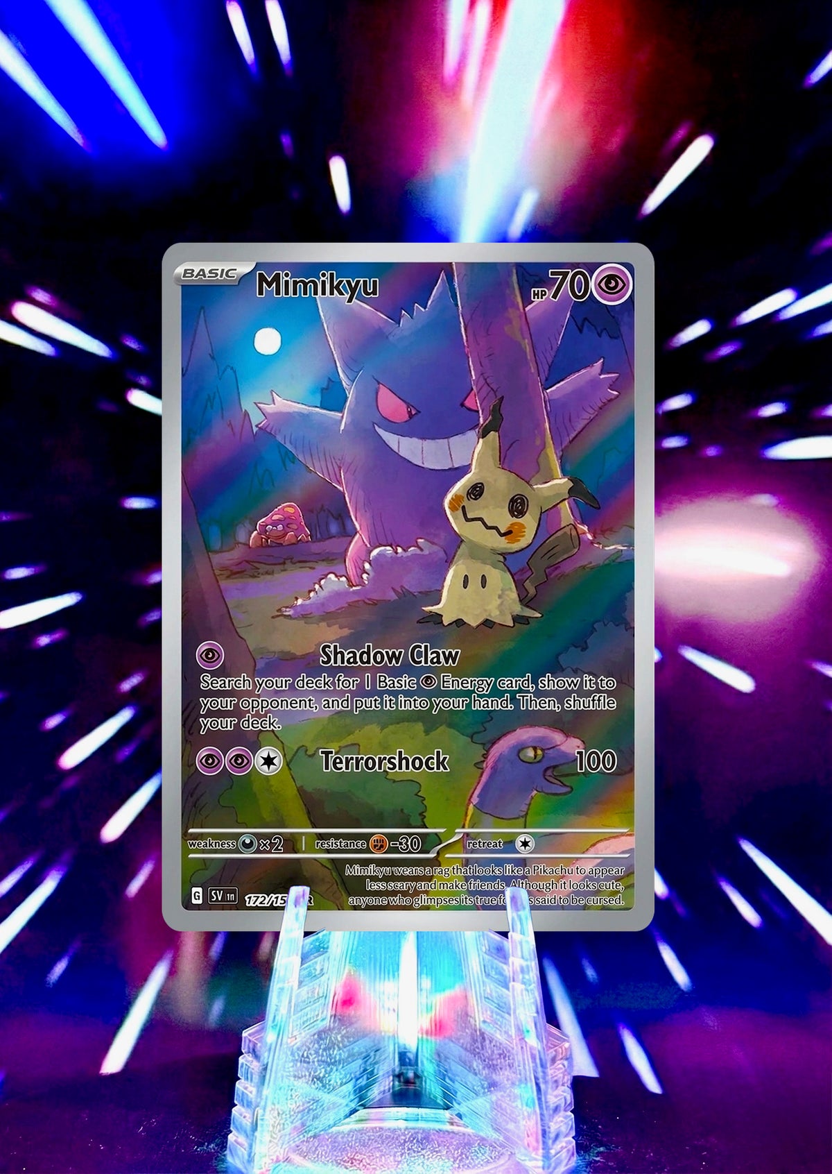 Mimikyu as Pikachu Alternative Universe Custom Trading Cards Full Art Fan Art Collection