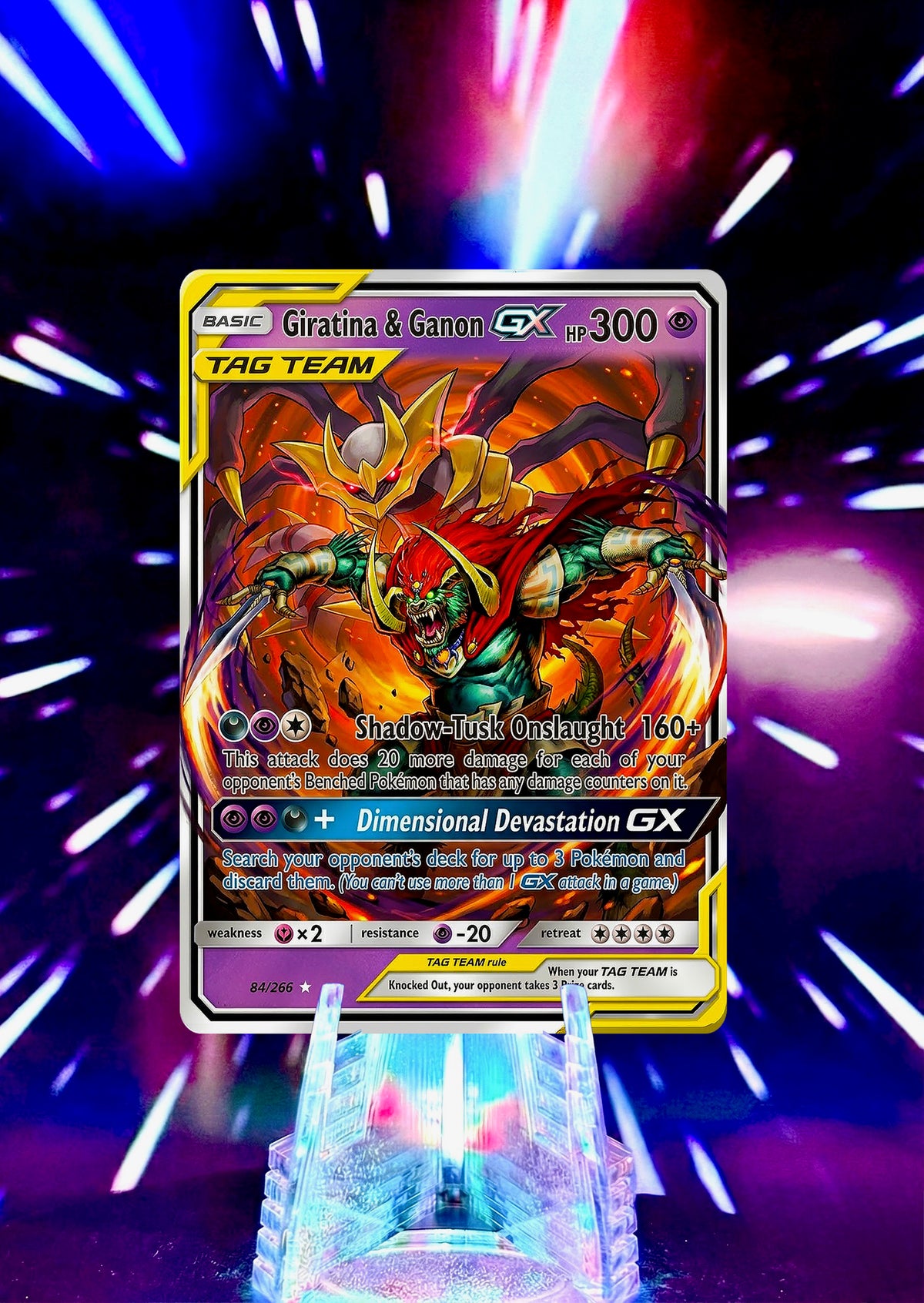 Legend of Zelda: Ocarina of Time & Majora's Mask x Pokémon | Tag Team GX | Custom Fan Art Trading Card