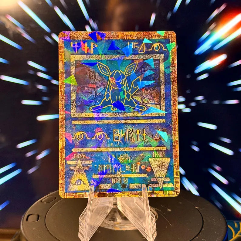 Ancient Eeveelution Cracked-Ice | Pokemon Fan Art Trading Card