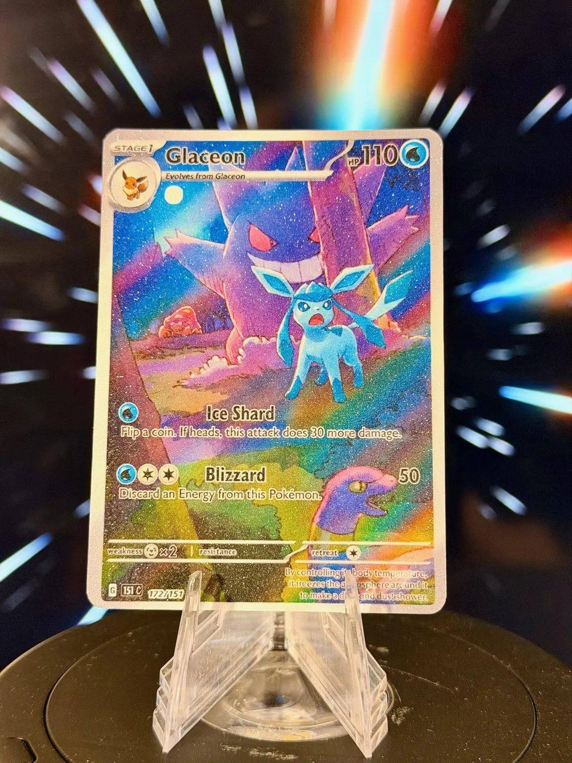 Eeveelution x Gengar Pokemon Fan Art Trading Card