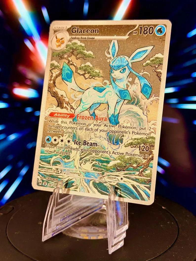 Japanese Style Eeveelution Pokemon Fan Art Trading Card