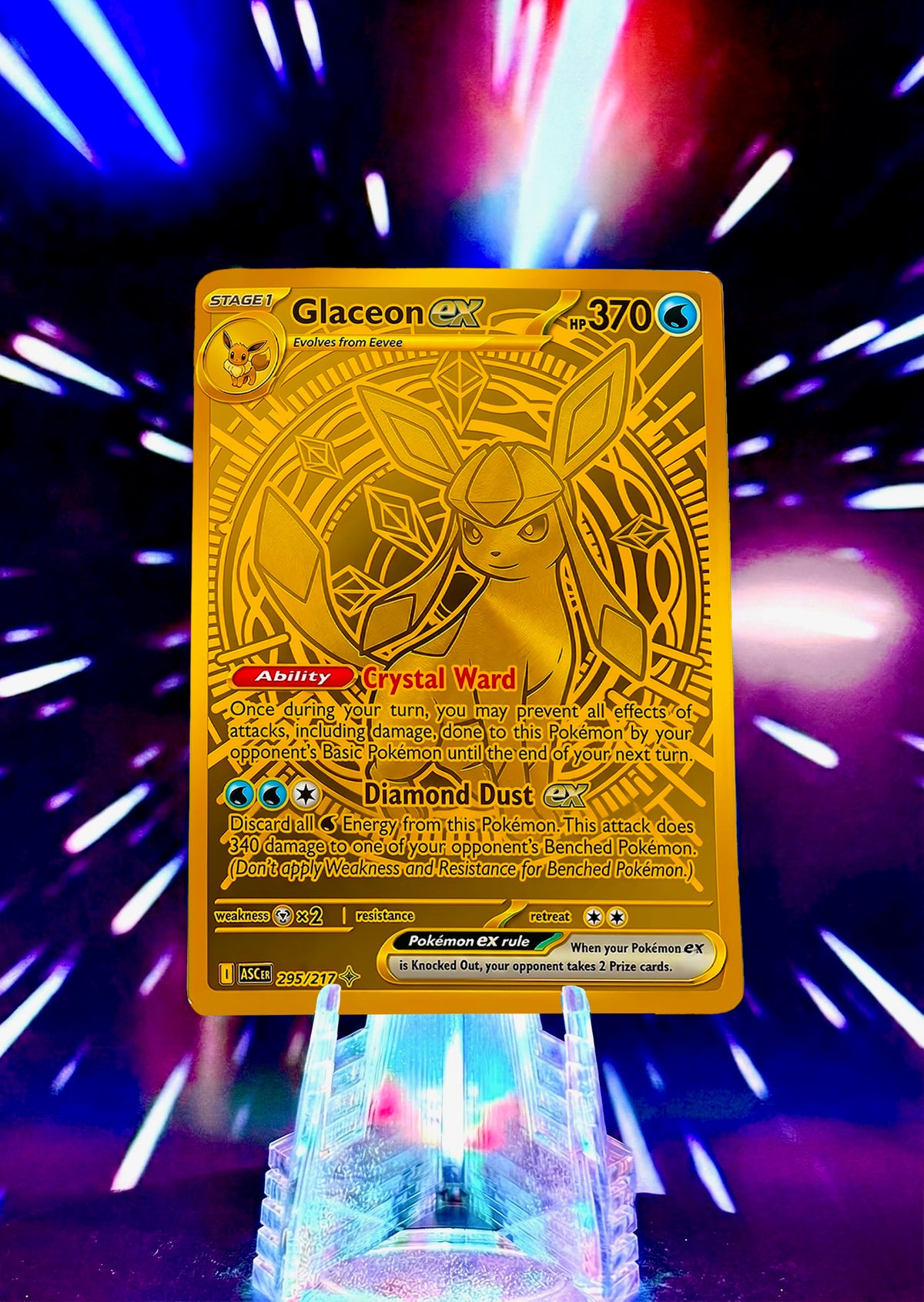 Golden Eeveelution Fan Art Trading Card