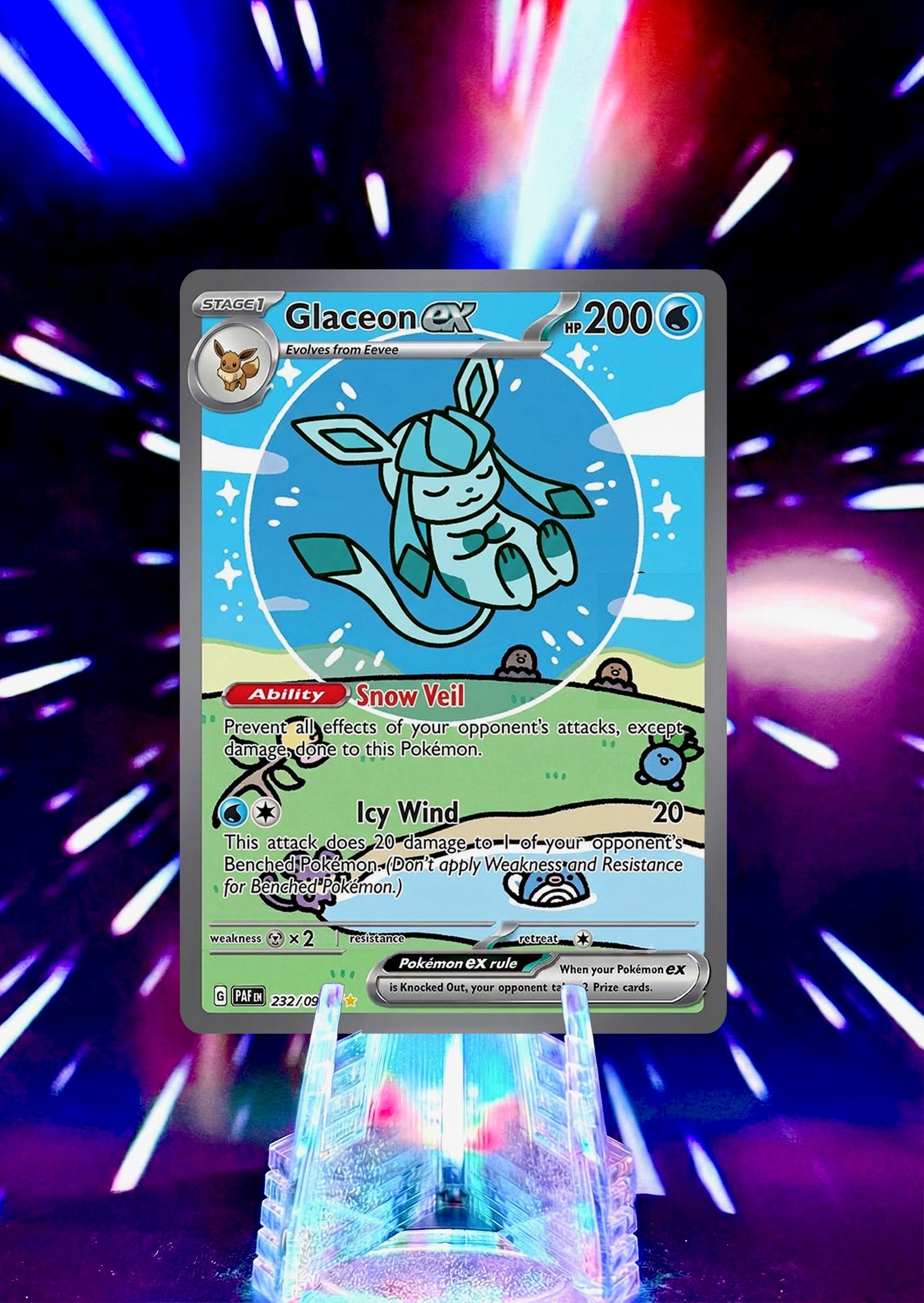 Bubble Eeveelution Pokémon Fan Art Trading Card