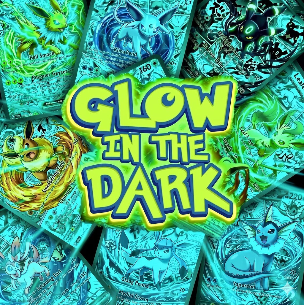 Glow-in-the-Dark Anime Comic Style Pokémon Fan Art Trading Card