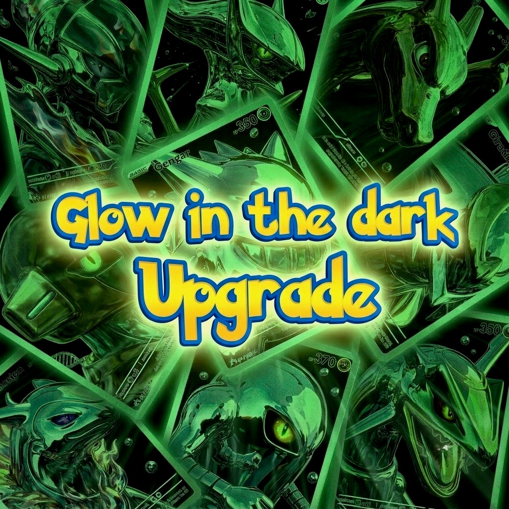 Glow-in-the-Dark Anime Comic Style Pokémon Fan Art Trading Card