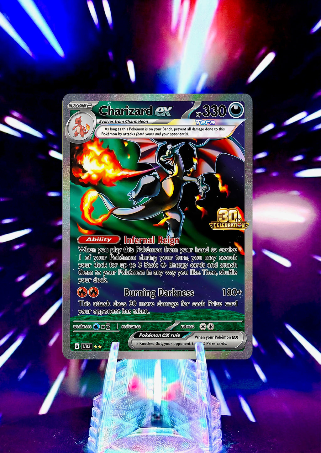 Charizard Fan Art Trading Cards 30th Anniversary Full Art Collection