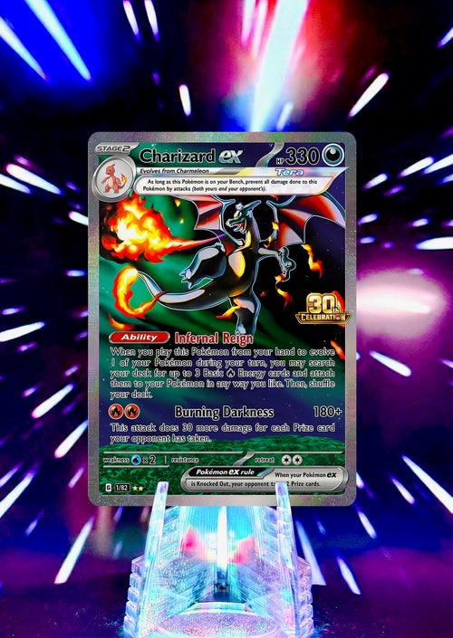 Charizard Fan Art Trading Cards 30th Anniversary Full Art Collection
