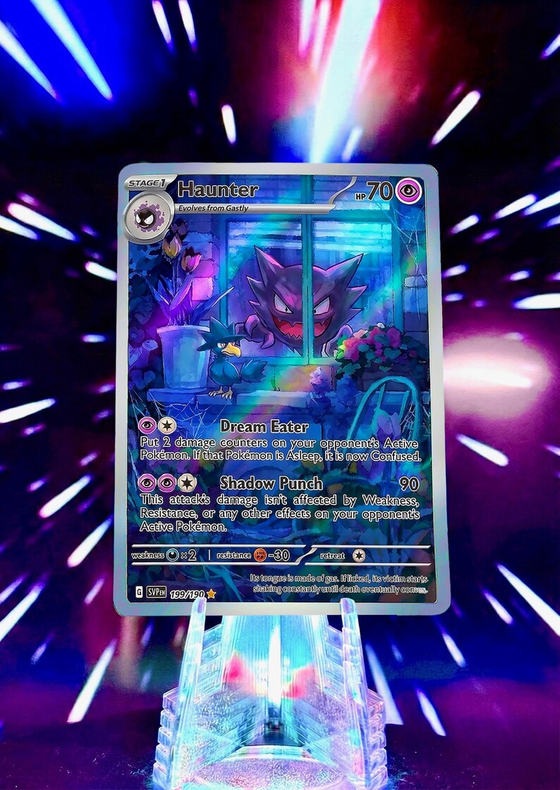 Window Spookymon | Pokemon Fan Art Trading Card