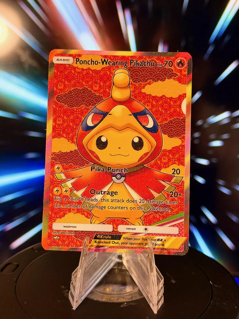 Poncho-Wearing Pikachu