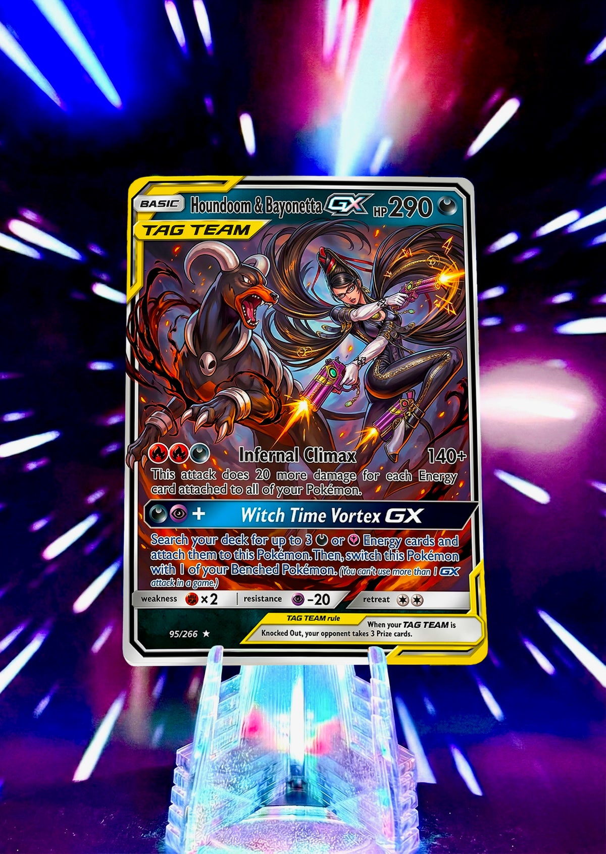 Pokemon and Super Smash Bros Tag Team GX Custom Fan Art Trading Cards