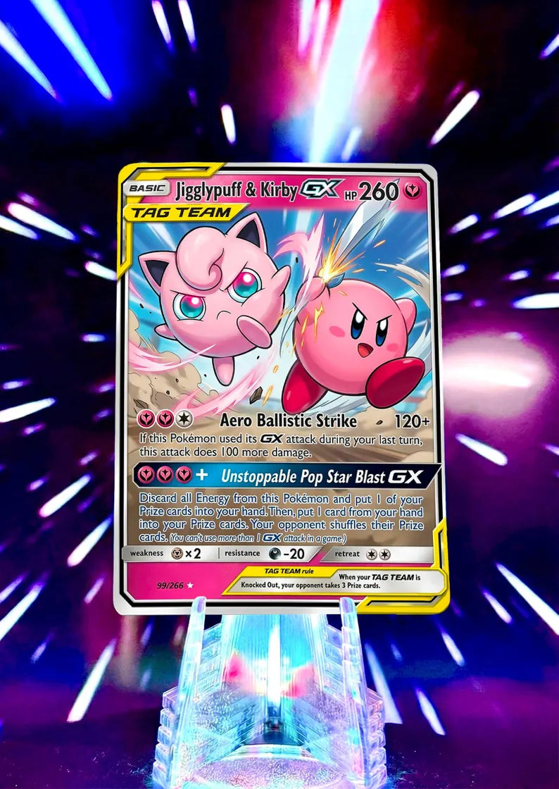 Pokemon and Super Smash Bros Tag Team GX Custom Fan Art Trading Cards