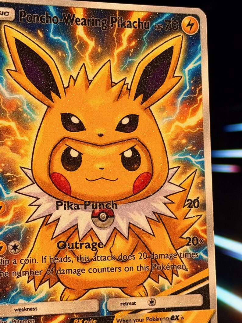 Poncho-Wearing Pikachu