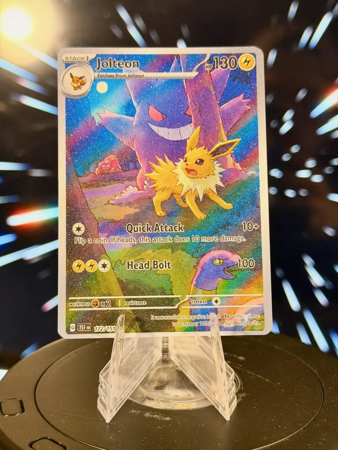Eeveelution x Gengar Pokemon Fan Art Trading Card