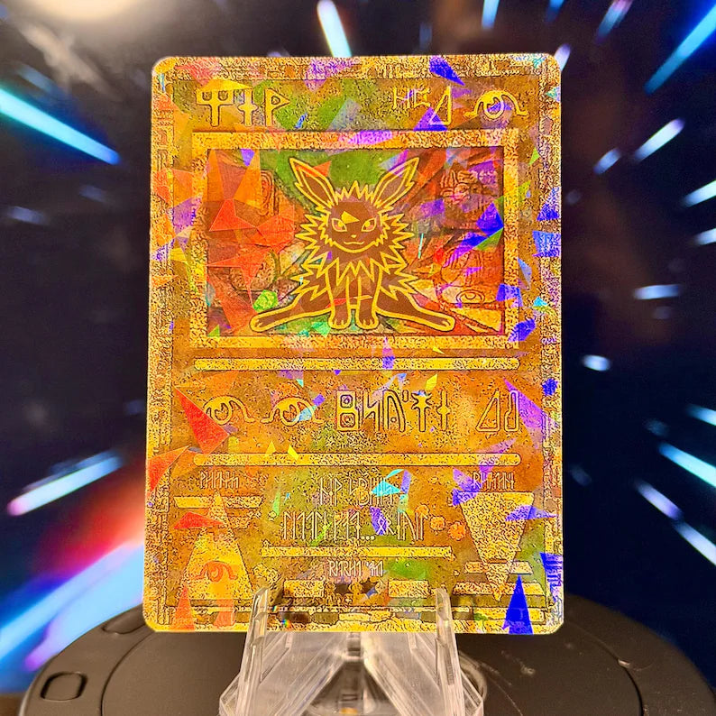 Ancient Eeveelution Cracked-Ice | Pokemon Fan Art Trading Card