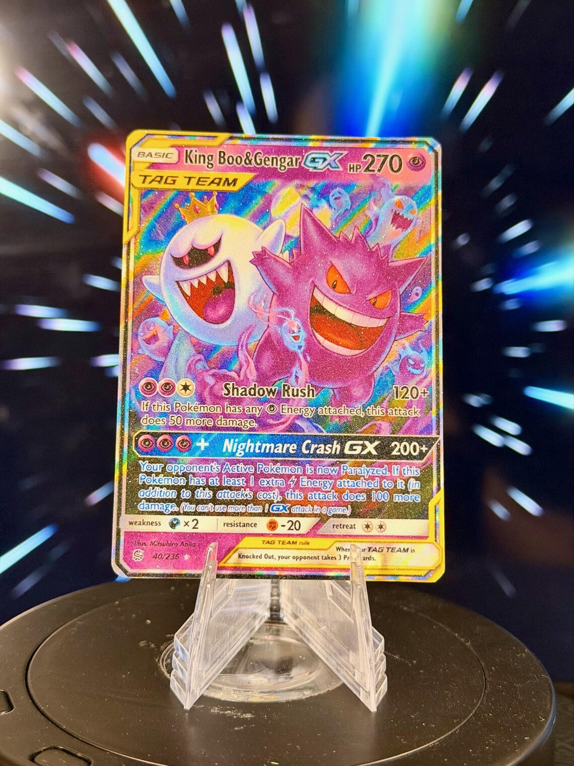 Pokemon and Super Mario Bros. Tag Team GX Fan Art Trading Card