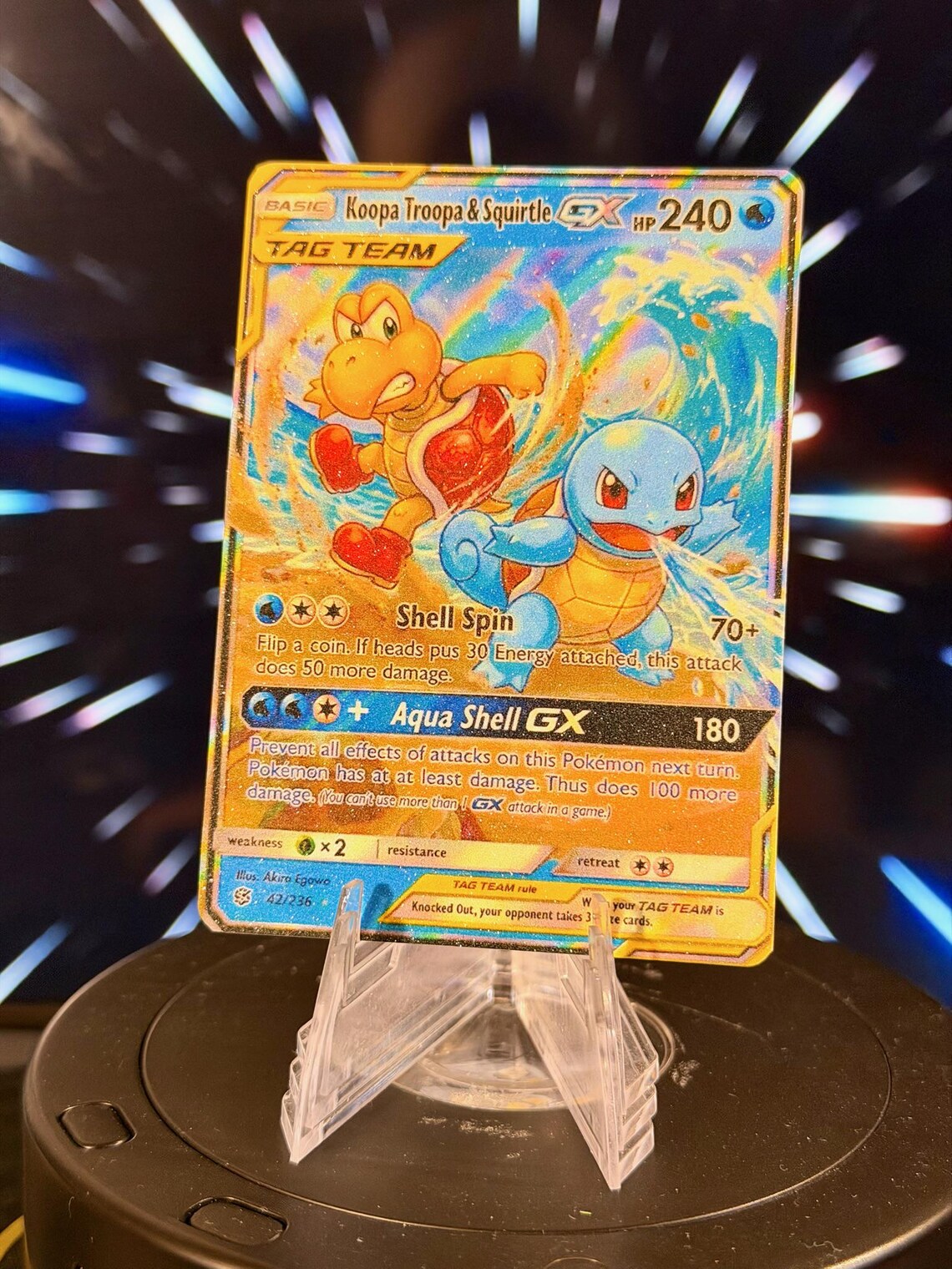 Pokemon and Super Mario Bros. Tag Team GX Fan Art Trading Card
