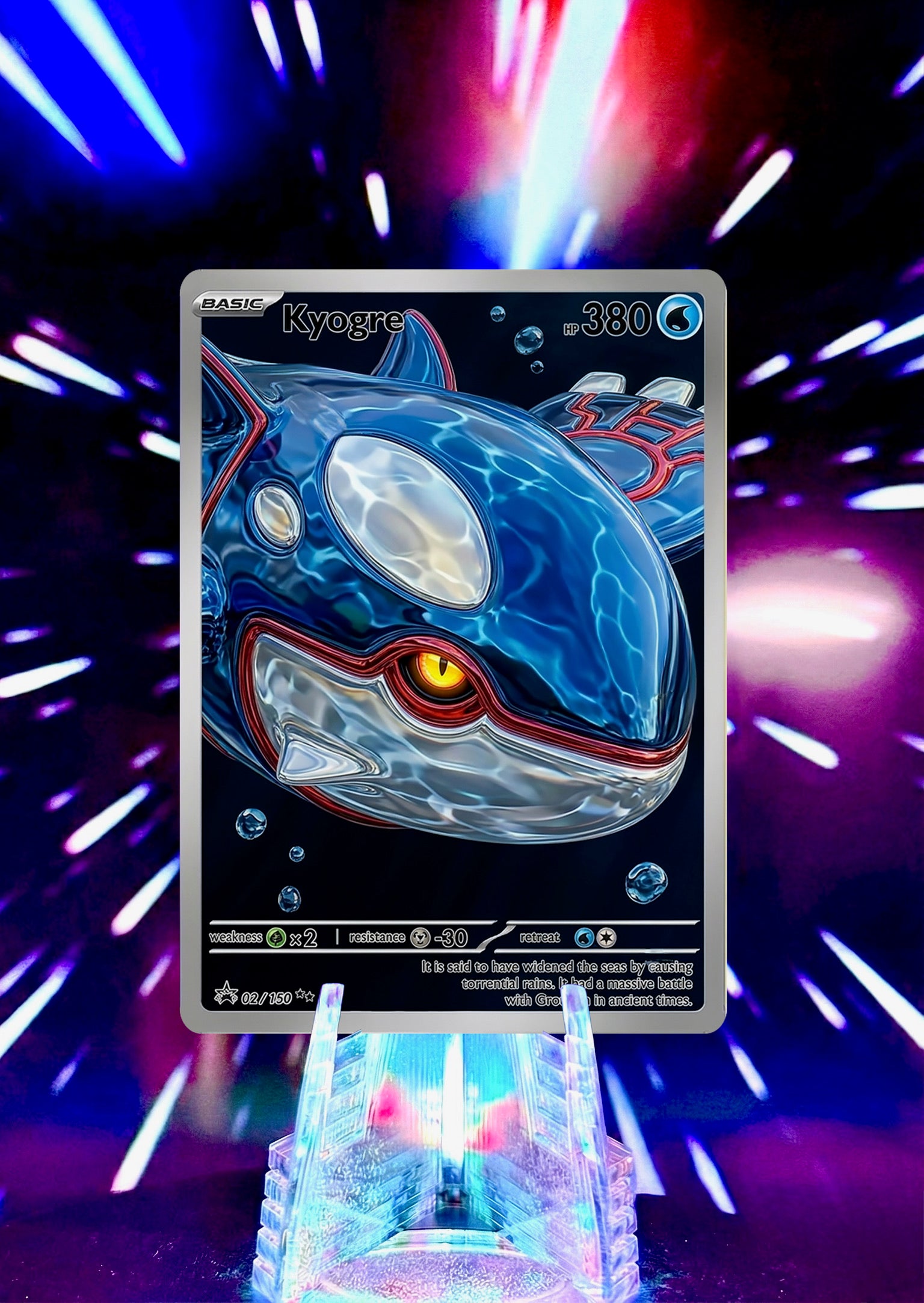 Custom Liquid Chrome Pokémon Style Card Personalized Collectible Fan Art