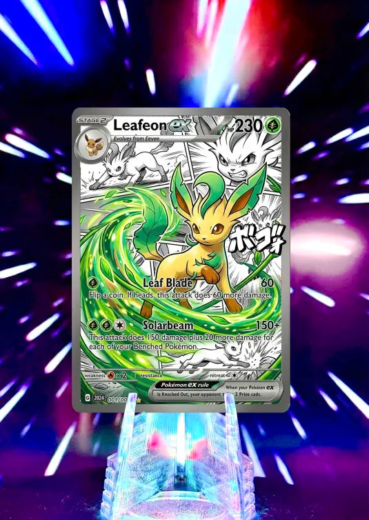 Comic Anime Style Eevelutions | Pokemon Fan Art Trading Cards