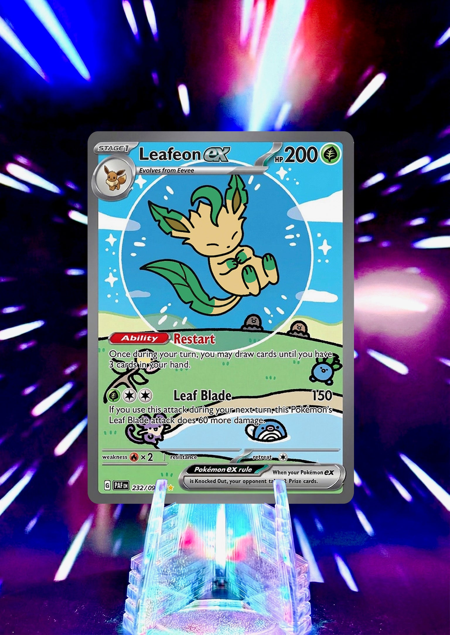 Bubble Eeveelution Pokémon Fan Art Trading Card