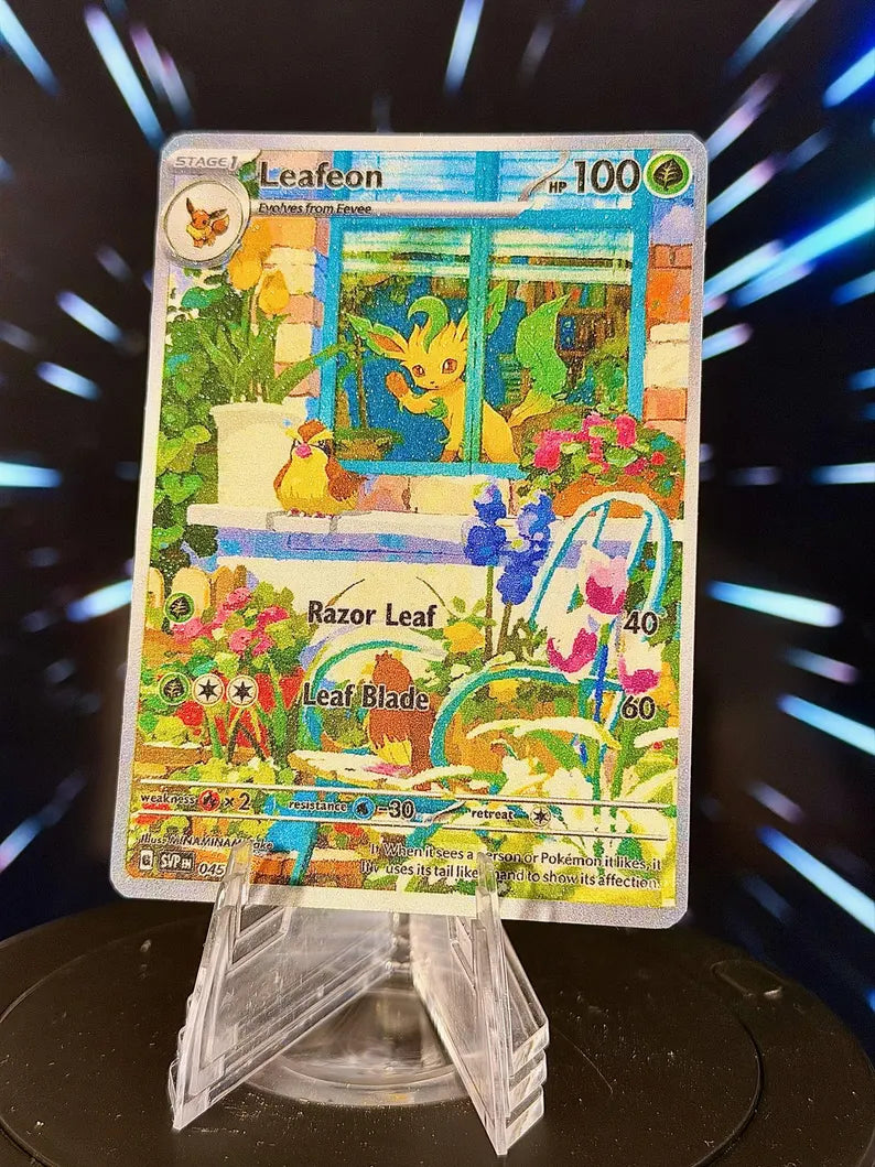 Window Eeveelution Pokemon Fan Art Trading Card