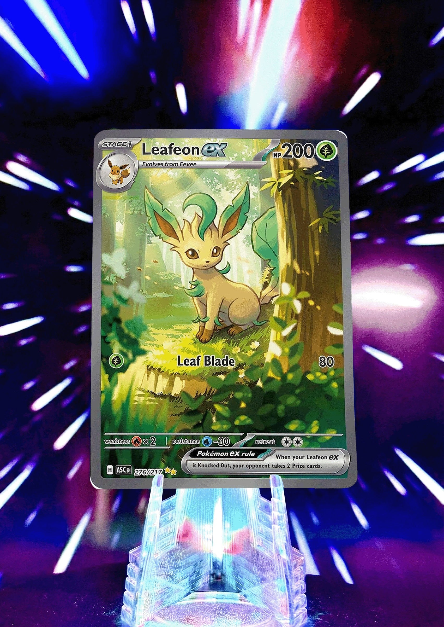 Forest Pikachu Inspired Eeveelution Fan Art Trading Card Set