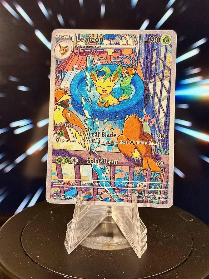Pool Eeveelution Pokemon Fan Art Trading Card