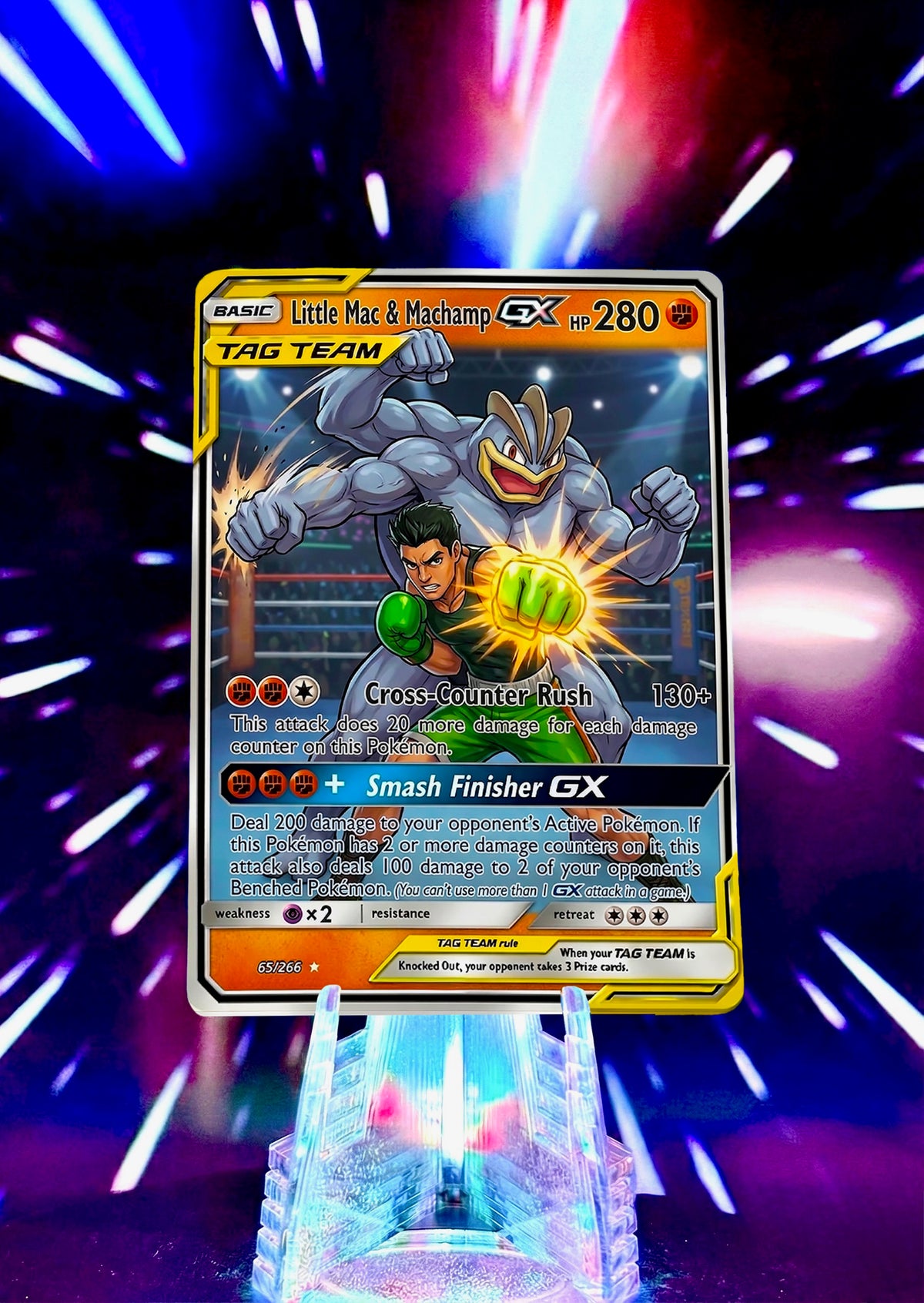 Pokemon and Super Smash Bros Tag Team GX Custom Fan Art Trading Cards