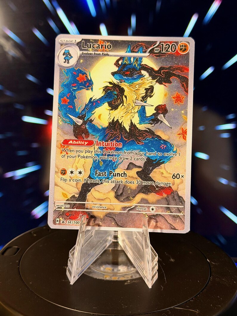Japanese Style Pokemon Fan Art Trading Card