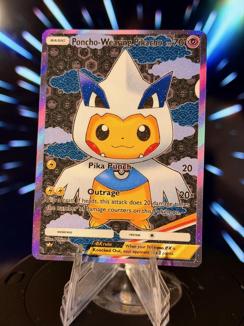Poncho-Wearing Pikachu