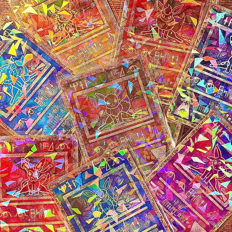 Ancient Eeveelution Cracked-Ice | Pokemon Fan Art Trading Card