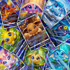 Custom Big-Eye Eeveelution Fan Art Card Puss in Boots Style Collectible