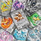 Comic Anime Style Eevelutions | Pokemon Fan Art Trading Cards