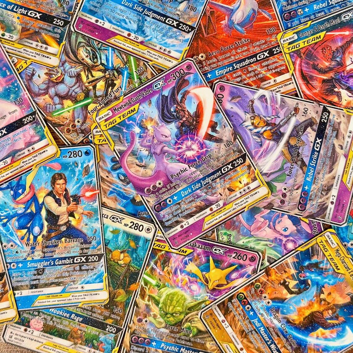 Pokemon and Star Wars Tag Team GX Fan Art Trading Card