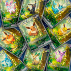 Forest Pikachu Inspired Eeveelution Fan Art Trading Card Set