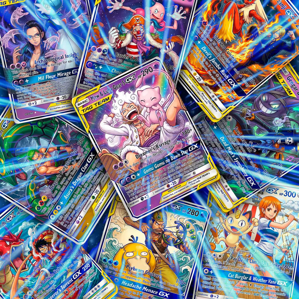 Pokemon & One Piece | Tag Team GX | Fan Art Trading Card