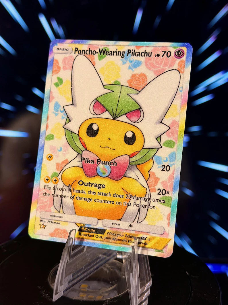 Poncho-Wearing Pikachu