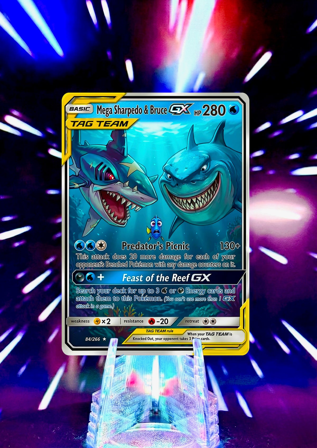 Disney and Pixar Villains Fan Art Custom Pokemon Card Handmade Anime Gift