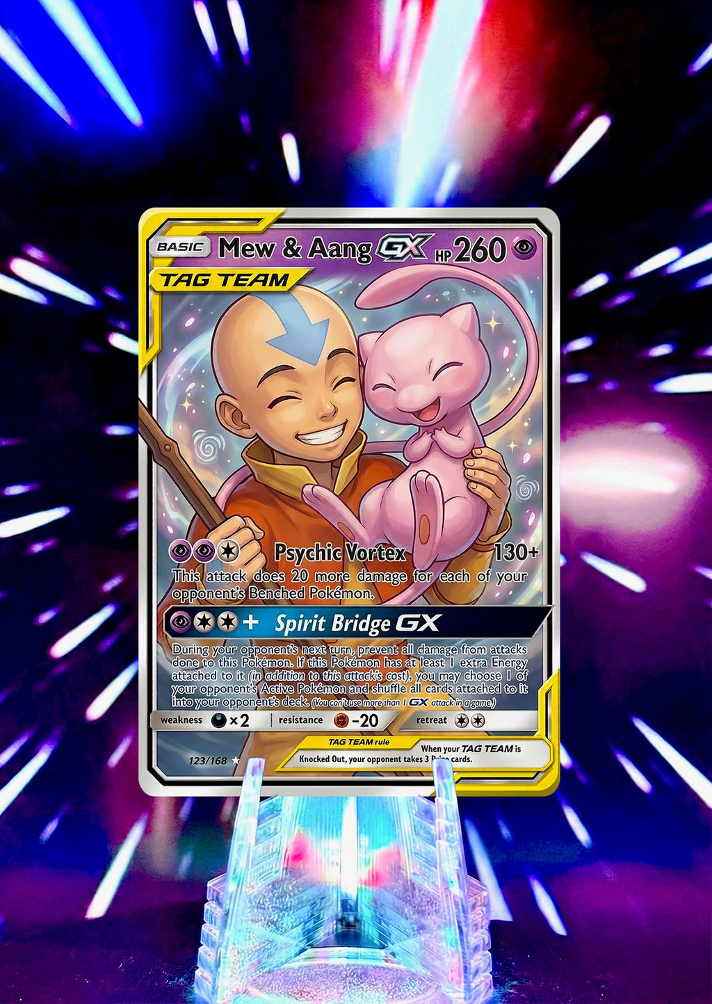 Pokemon & Avatar: The Last Airbender | Tag Team GX | Fan Art Trading Card