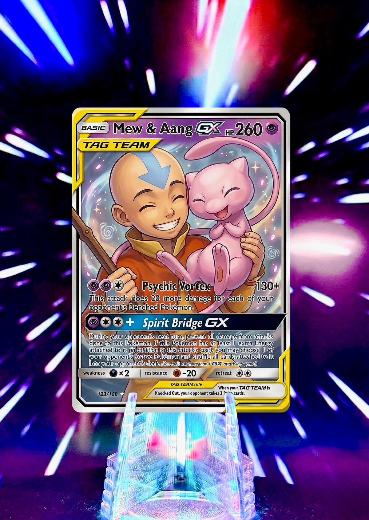 Pokemon & Avatar: The Last Airbender | Tag Team GX | Fan Art Trading Card