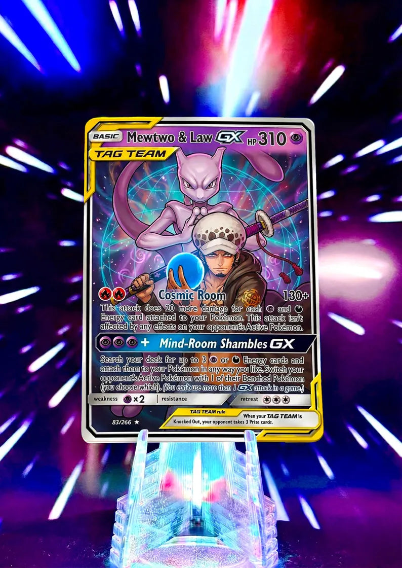 Pokemon & One Piece | Tag Team GX | Fan Art Trading Card